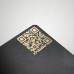 CO2 Laser Marked QR Code